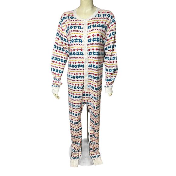 Hanna Andersson Adult One Piece Union Suit Playsuit Jammies - Picture 1 of 4